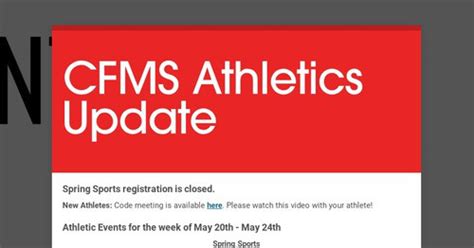 cfms athletics impact testing|cfms sports.